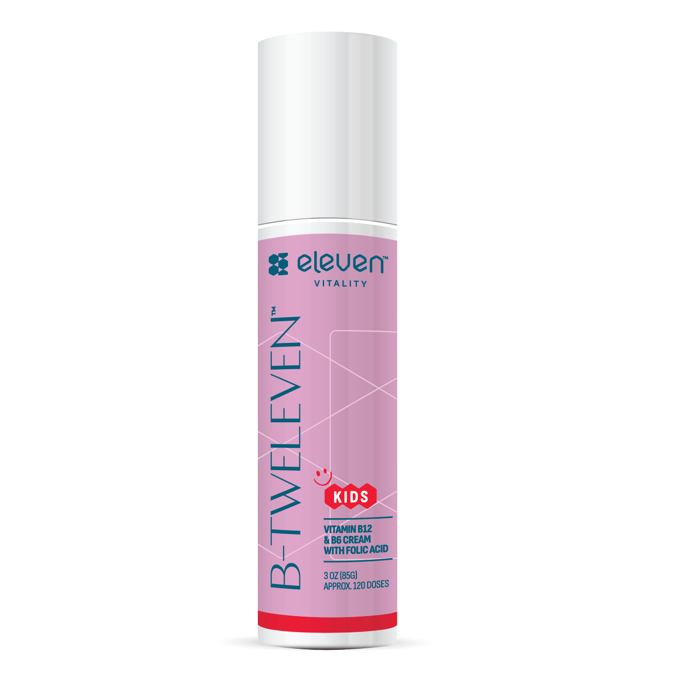 KIDS B-TWELEVEN™ Vitamin B12 cream | B12 + B6 + Folic Acid | Topical Cream